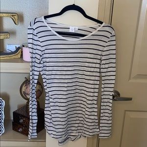 Striped long sleeve T